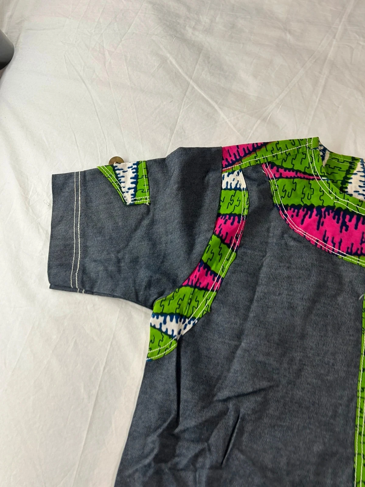 Vintange traditionele jurk met veelkleurige print – photo 4